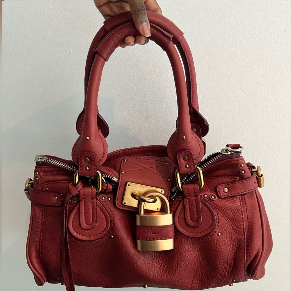 Chloé Paddington leather bag (Red)